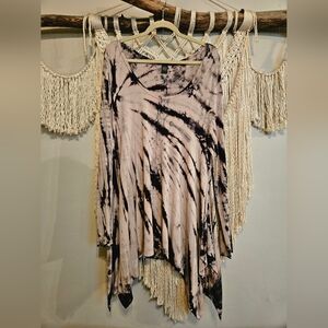 Chelsea & Theodore Tie-Dye Bohemian Tunic Large